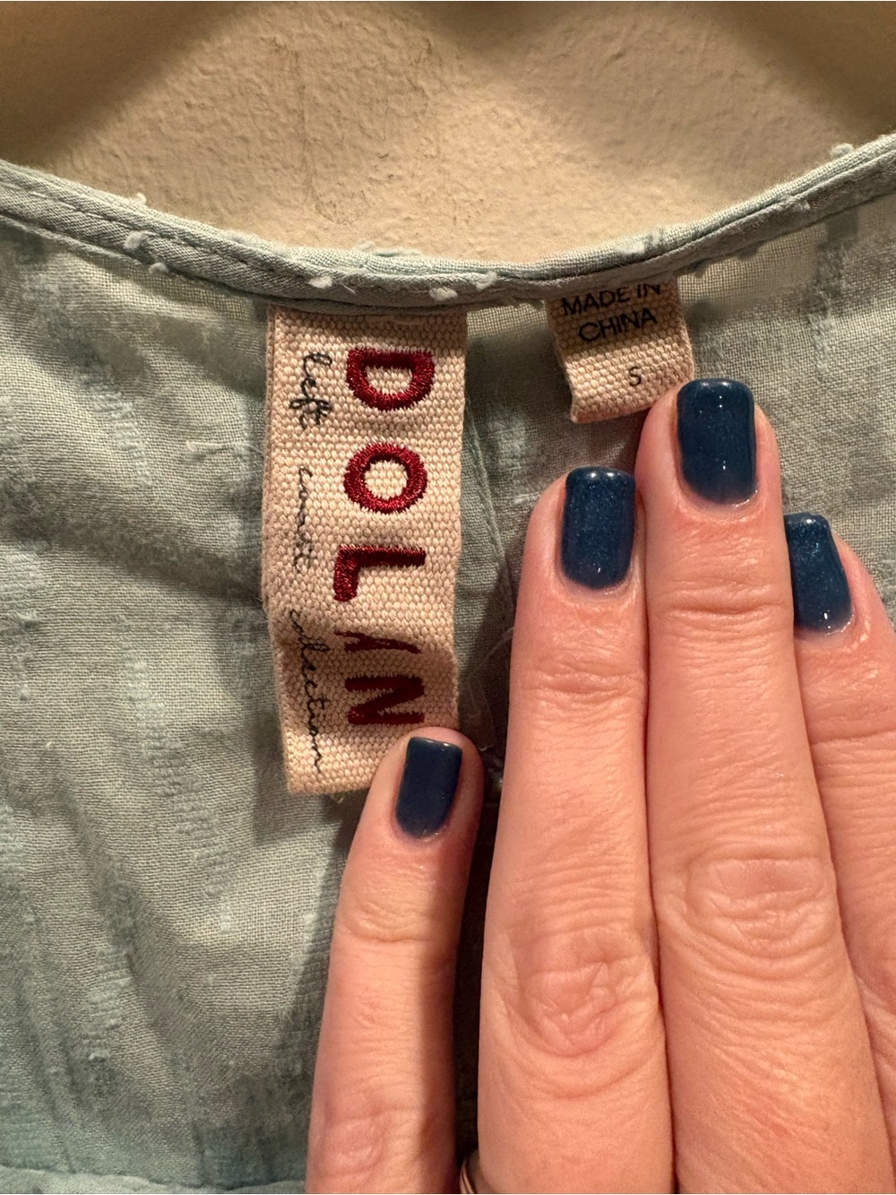 Dolan Left Coast Collection Swiss Dot Blouse - Picture 3 of 7